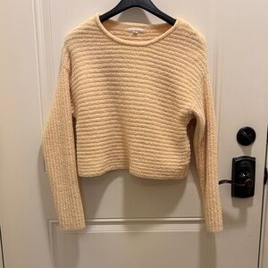 Cozy Yellow Ribbed Sweater
